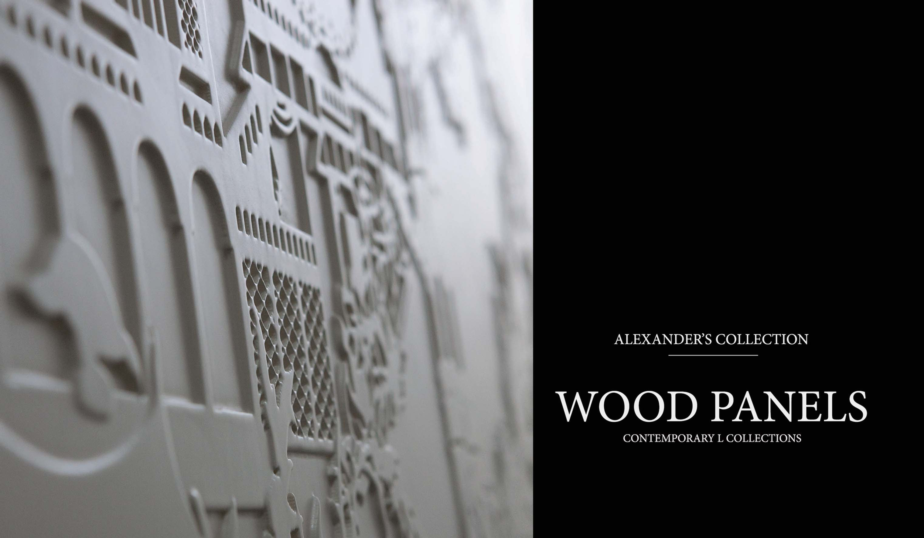 Contemporary wood panel catalogue