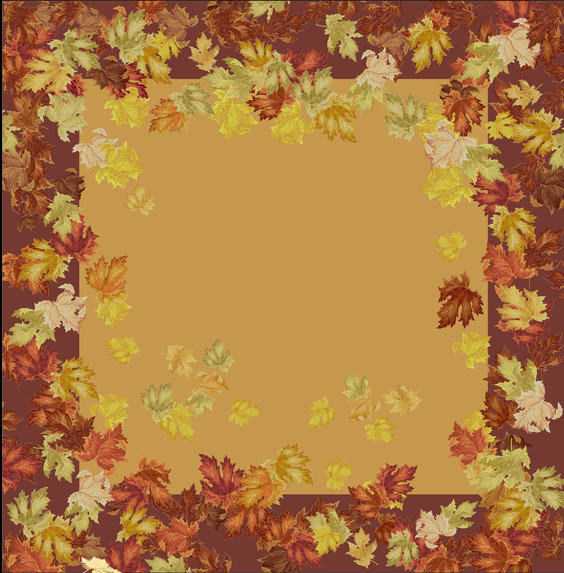 Area rug C-046 "Autumn leaves"