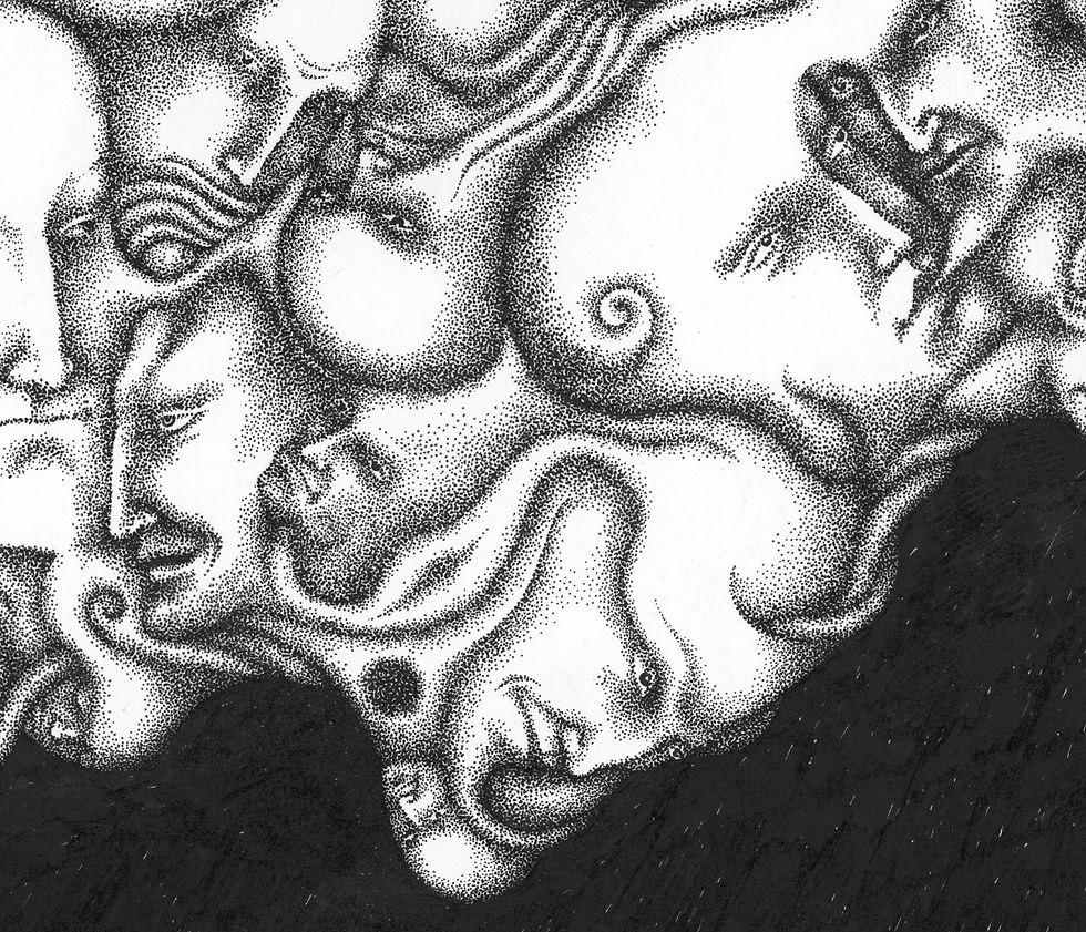 Thumbnail: Abstract versus Figurative Art  ‘Inside view’ Museum Quality Print after famous artist I. Bagaeva