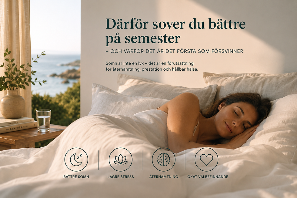 Därför sover du bättre på semester och varför det är det första som försvinner