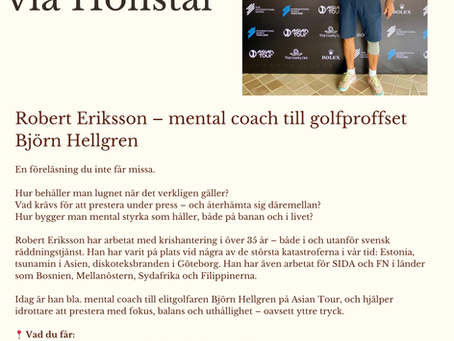 Ny podcast och föreläsning