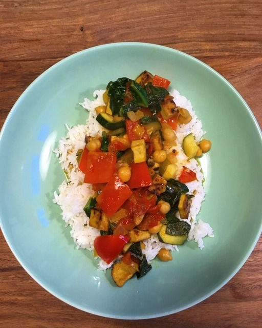 Issbewusst_Gemüse auf Reisbeet vegan