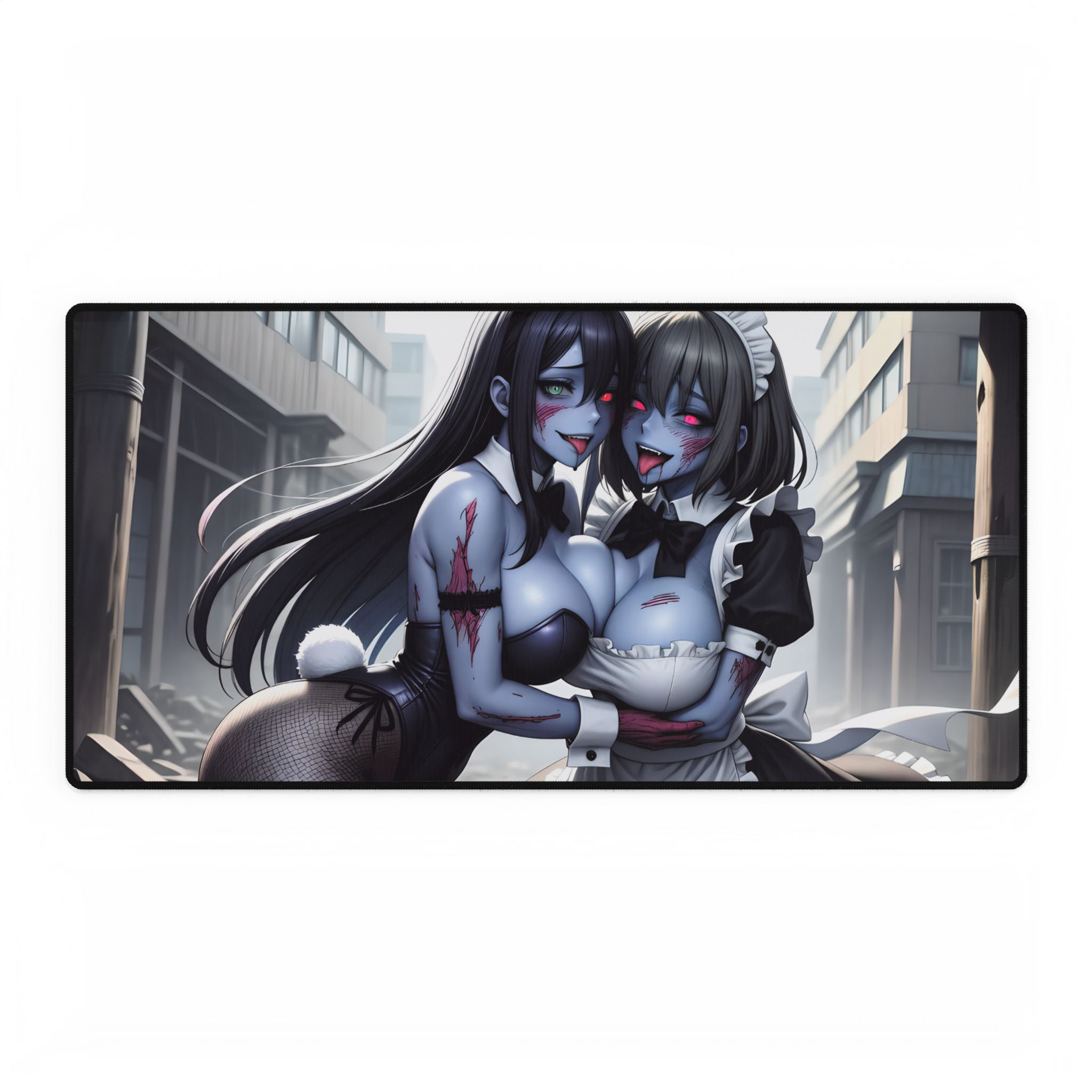 Zombie Maid Anime Desk Mat | Cute Creepy Sisters, Gothic Zombie Art