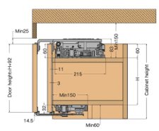 Thumbnail: MCH803 IN-LINE CABINET SLIDING DOOR SYSTEM