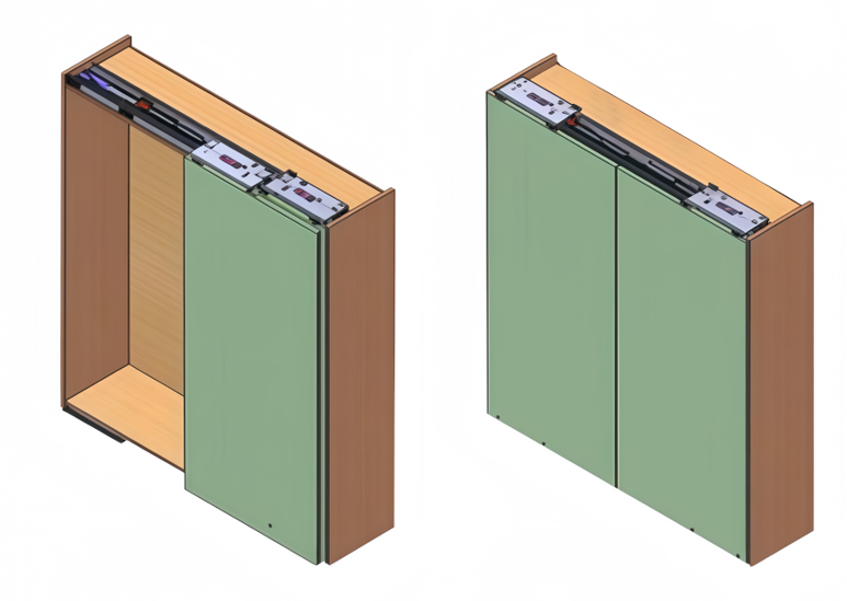 Thumbnail: MCH803 IN-LINE CABINET SLIDING DOOR SYSTEM