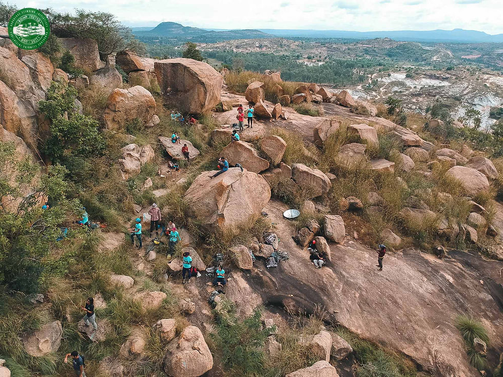 An aerial view of ROMP