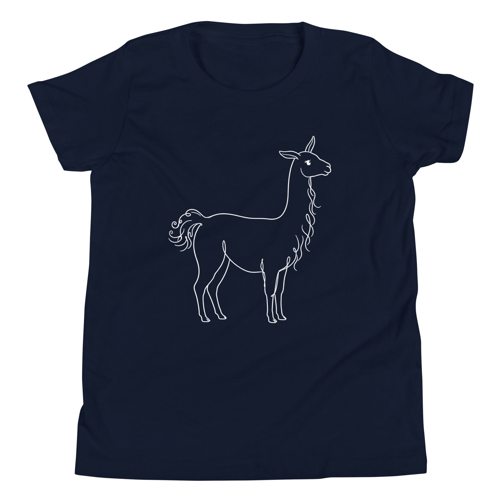 Northwest Stable Goods — Llama Outline Kids Tee (Dark Colors)