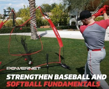 PowerNet Baseball Softball Practice Net 7x7 with Baseball Accessories for Practice Pitchin