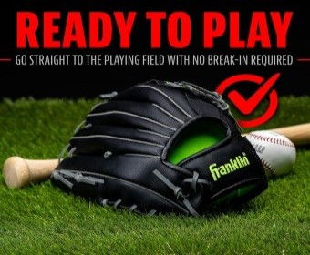 Franklin Sports Baseball and Softball Glove - Fieldmaster Adult + Youth Baseball Gloves -