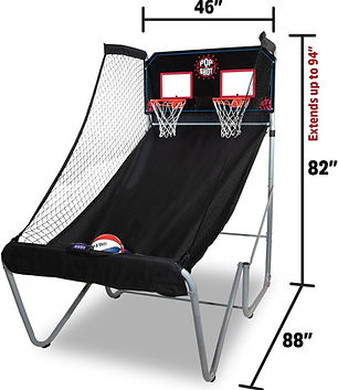 Pop-A-Shot - Home Dual Shot Arcade Basketball Game for Home Sensor Scoring Hoop, 16 Game
