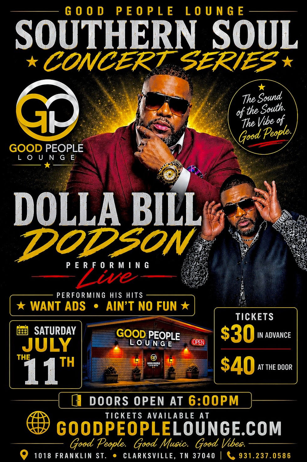 Southern Soul Concert Series featuring Dolla Bill Dodson