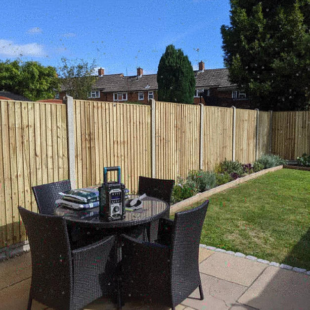 Featheredge panels in Hanworth.