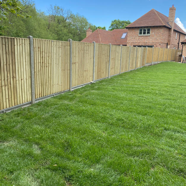Featheredge panels for a development in Windsor.