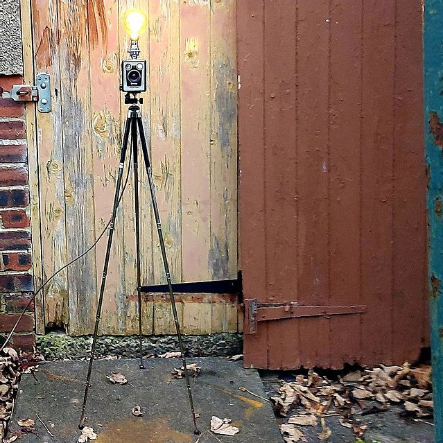Upcycled Camera Lamp - Kodak Brownie Six-20 D