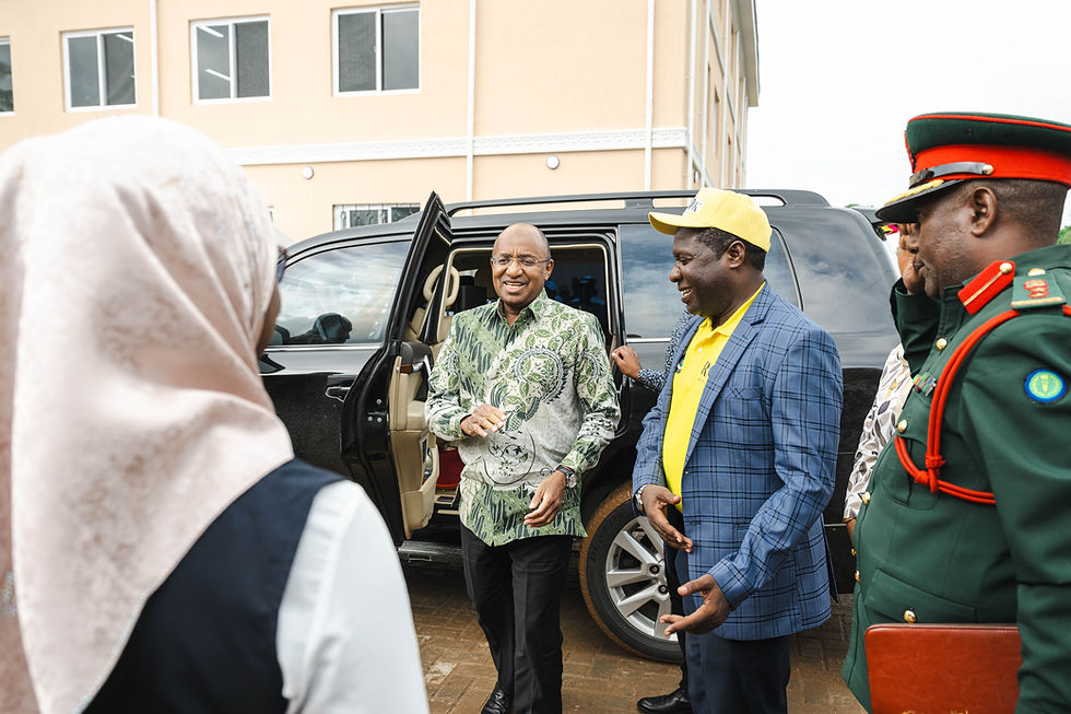 President of Zanzibar Hussein Ali Mwinyi arriving at official event in Zanzibar photographed by Michal Dzikowski
