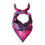 Thumbnail: Eadach Banshee Dark Rose Print Silk Oversized Scarf by Sara O'Neill