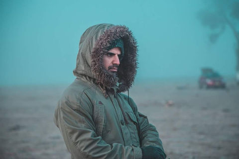 Cold and tired on set