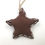Miniaturbild: Stern Stoff braun uni 5cm