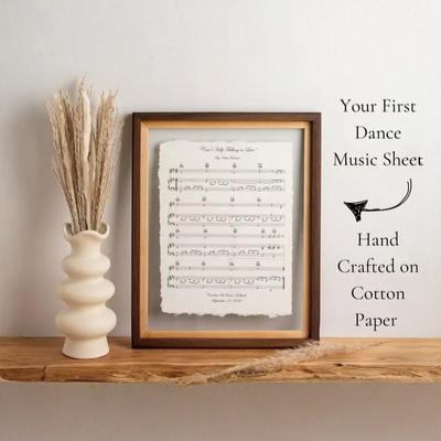Music Sheet First Anniversary Gift