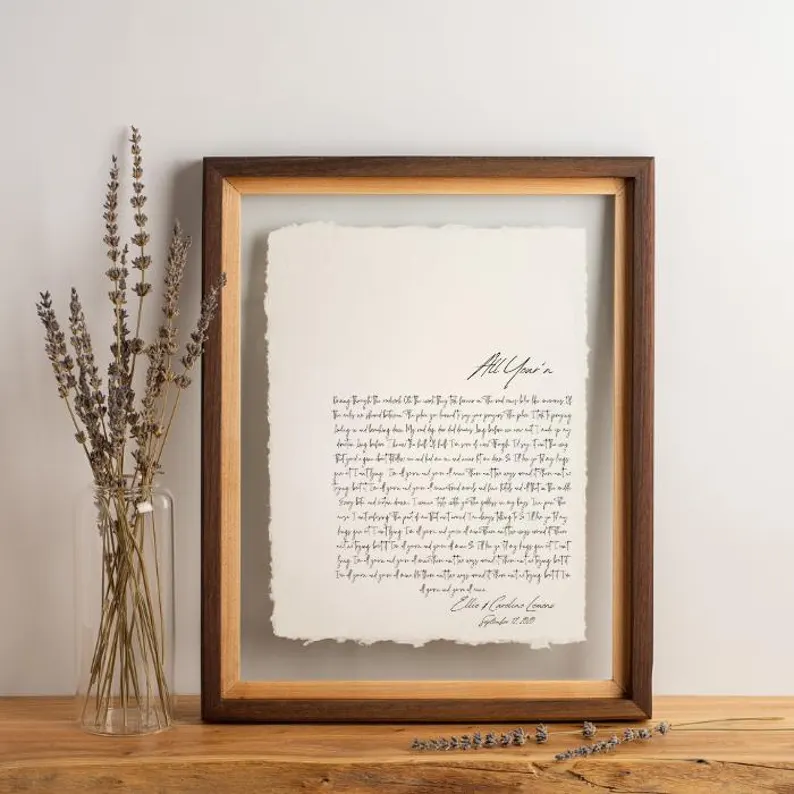 Cotton paper sheets fanned out