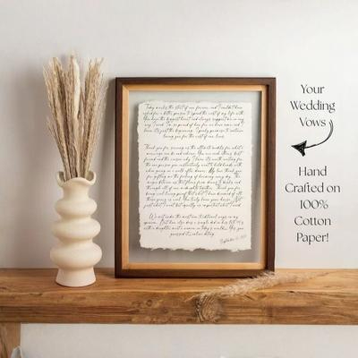 Wedding Vows Cotton Anniversary Gift