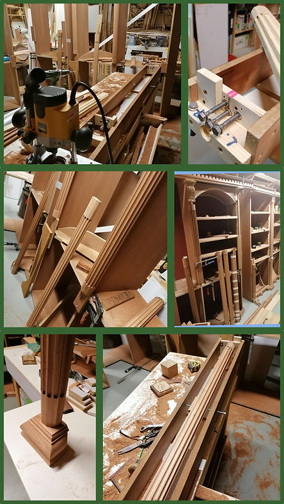 Victorian interior handcrafted, design by Joost van Leeuwen, historisch meubel ontwerp, historisch interieur ontwerp, historische meubelen, handgemaakt. Victorian library handcrafted, handgemaakte victoriaanse bibliotheek. Historische bibliotheek.