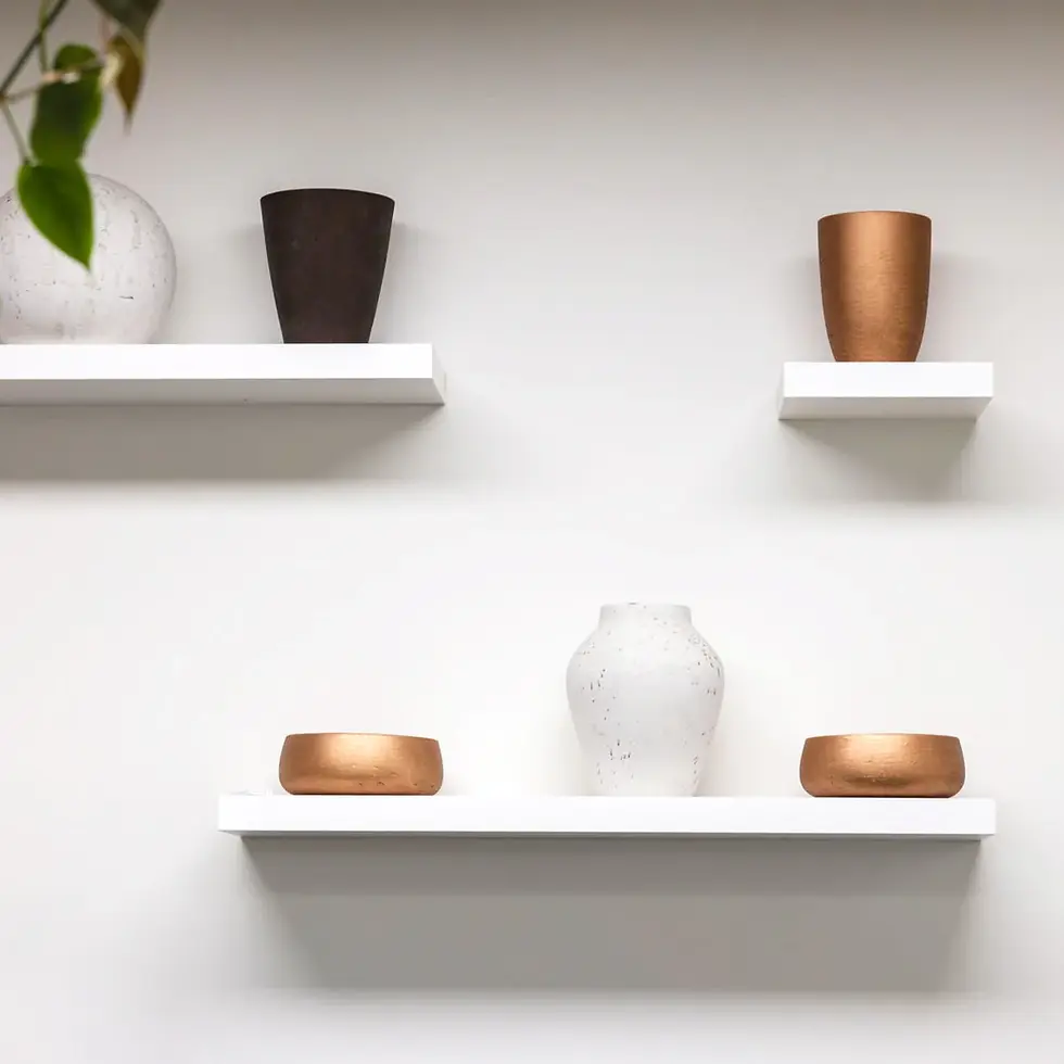 Thumbnail: Mineral Medium Tapered Vase - Metallic Bronze