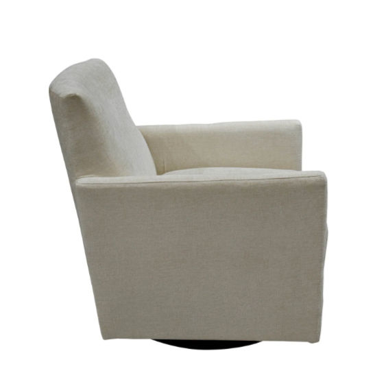 Thumbnail: Riley Swivel Accent Chair - Ivory