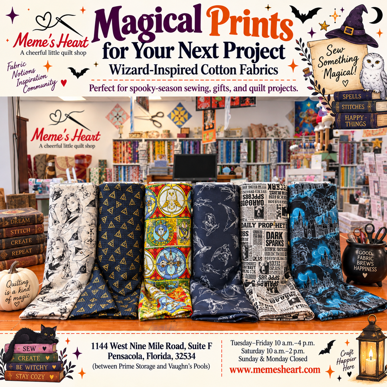 Magical Prints fabric campaign for Meme’s Heart