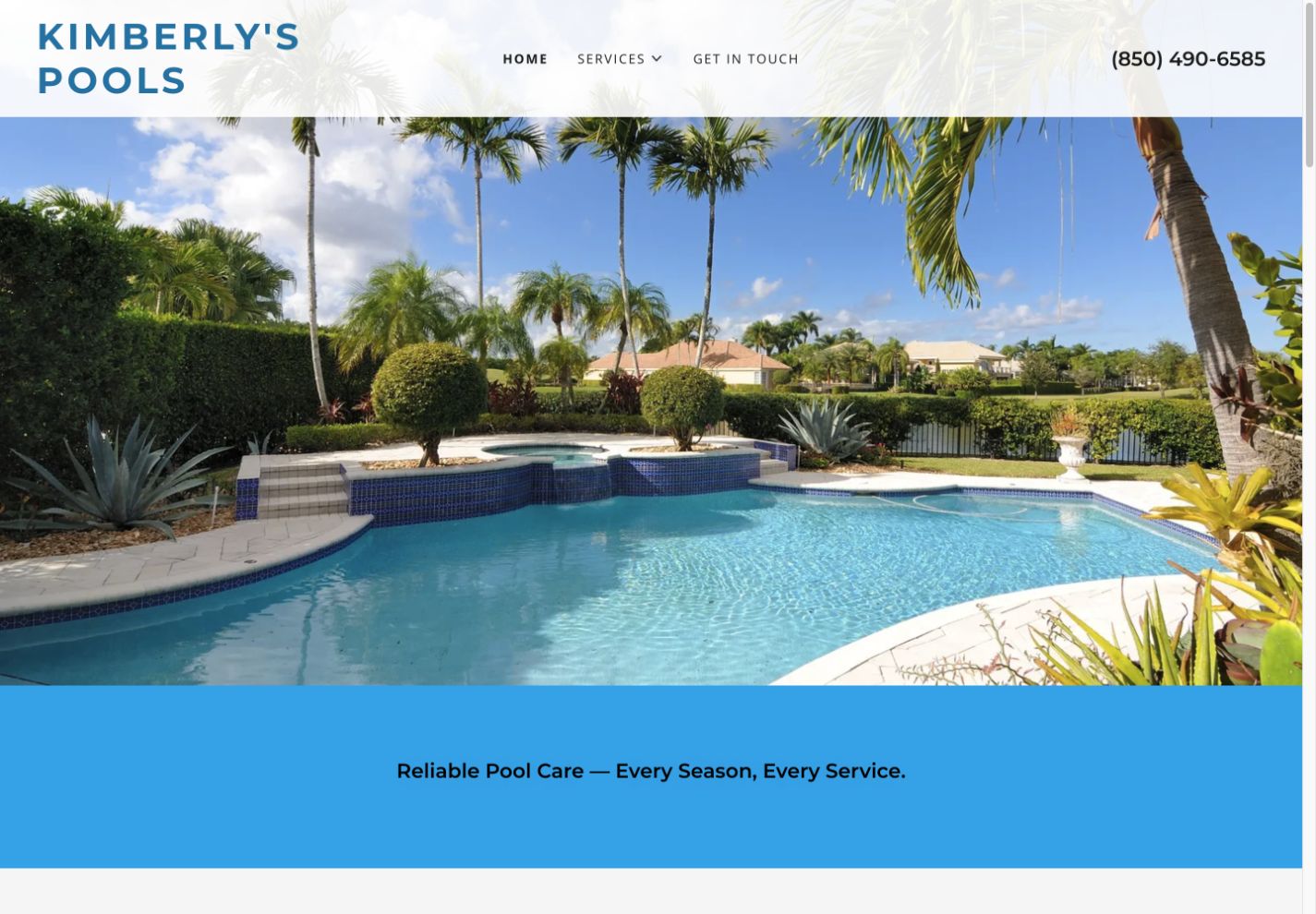 Kimberly's Pools, featured project