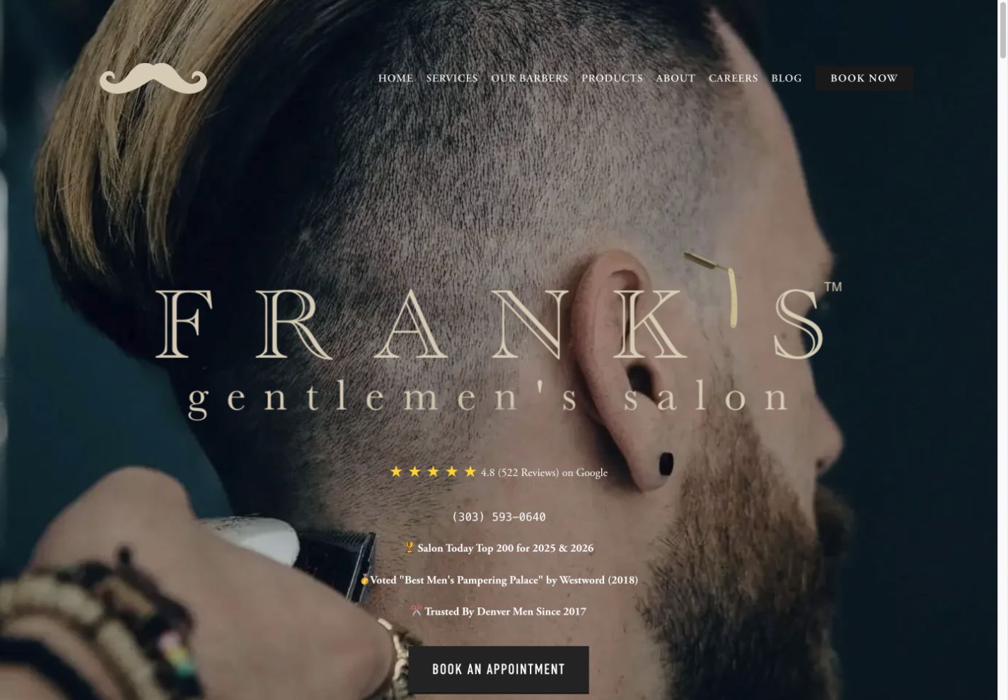 Frank's Gentlemen's Salon, featured project