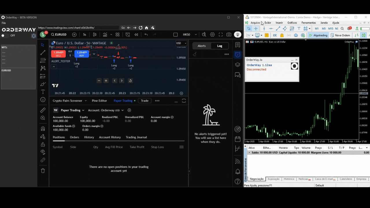 Automate and connect TradingView to MT5, NinjaTrader and others