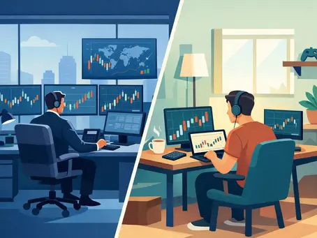 Trading profissional versus setup caseiro
