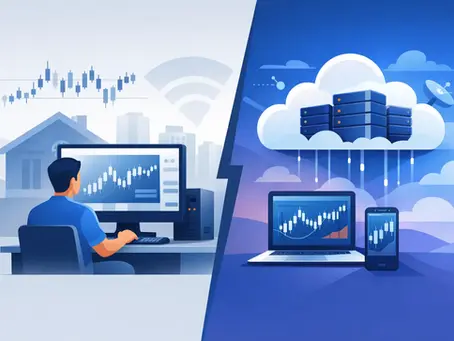 Home broker local vs nuvem de baixa latência