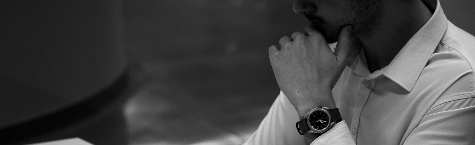 Maddox modeling Fornam Watch. Business apparel.