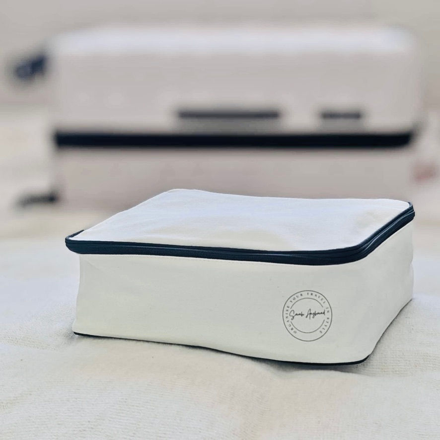 Thumbnail: Adult Packing Cube & Accessories Set - Cream