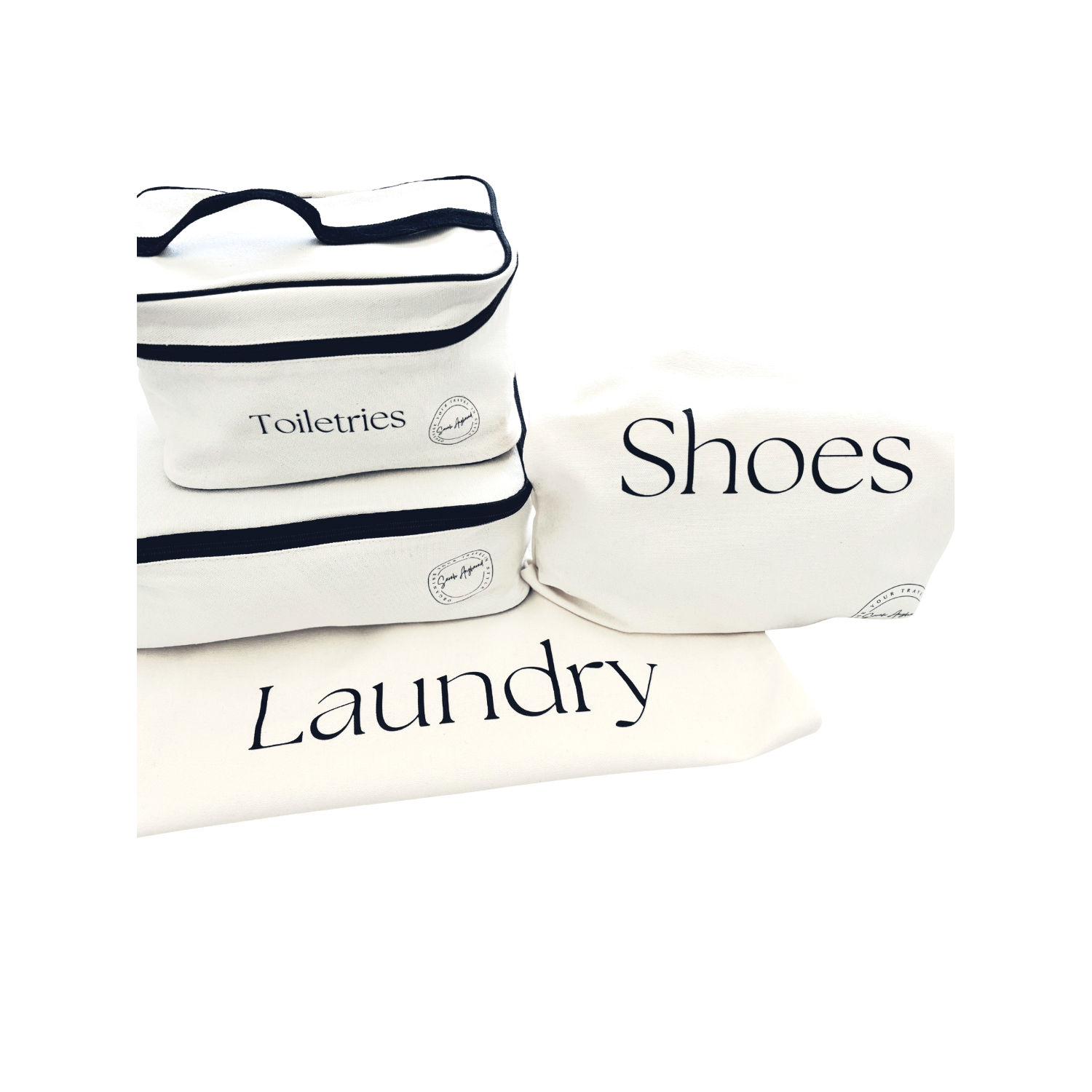 Adult Packing Cube & Accessories Set - Cream