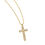 Thumbnail: CZ Cross Pendant Necklace Stainless Steel