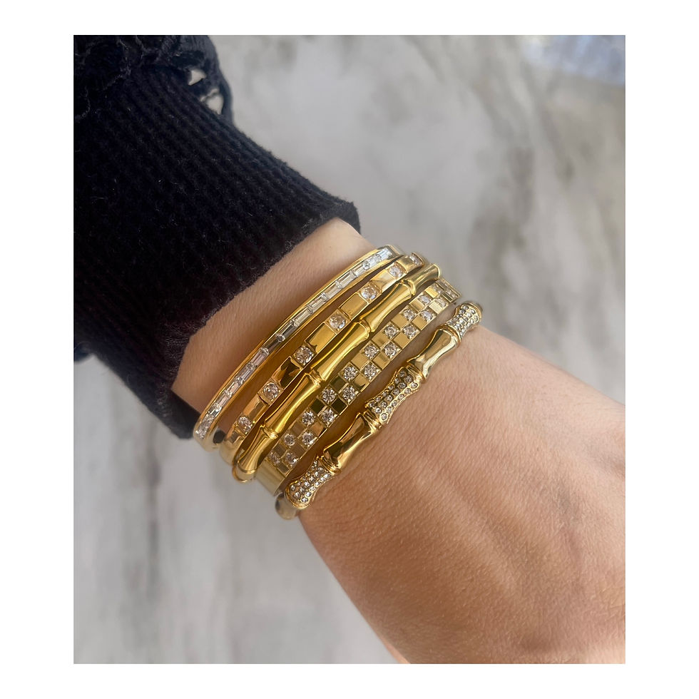 Miniatura: CZ Luxe Bangle Stainless Steel 