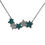 Miniatura: Pave Turquoise CZ Sterling Silver Star Necklace
