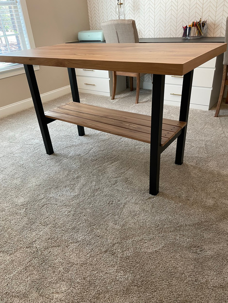 One benefit of custom-built tables is that the result is exactly what your room needed - not working your room to the table.