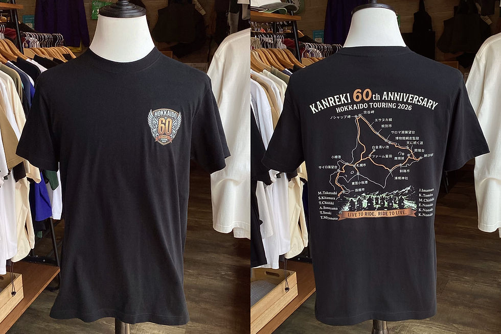 C様ご依頼、還暦記念・北海道ツーリング用Tシャツ🏍🏍🏍