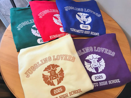 熊本高校ジャグリング同好会さま、オリジナルパーカ