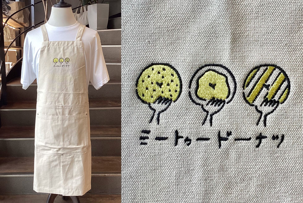 「ミートゥードーナツ」様、オリジナルエプロン🍩✨