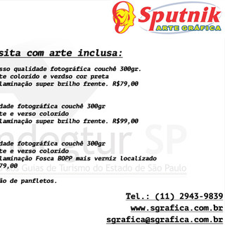 Serviços Sputnik Gráfica