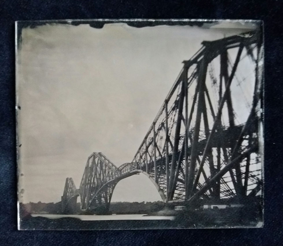Forth Rail Bridge ambrotype