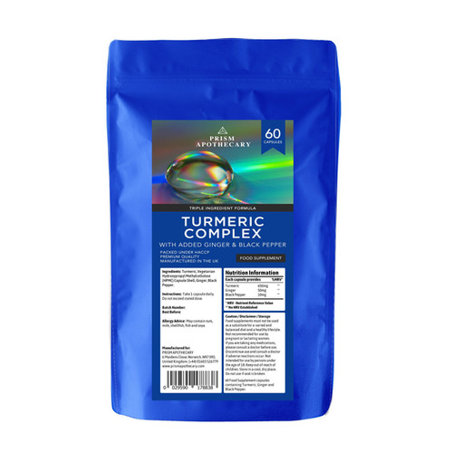 Turmeric and Black Pepper Herbal Supplement Prism Apothecary