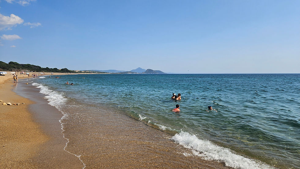 Chrysi Akti beach