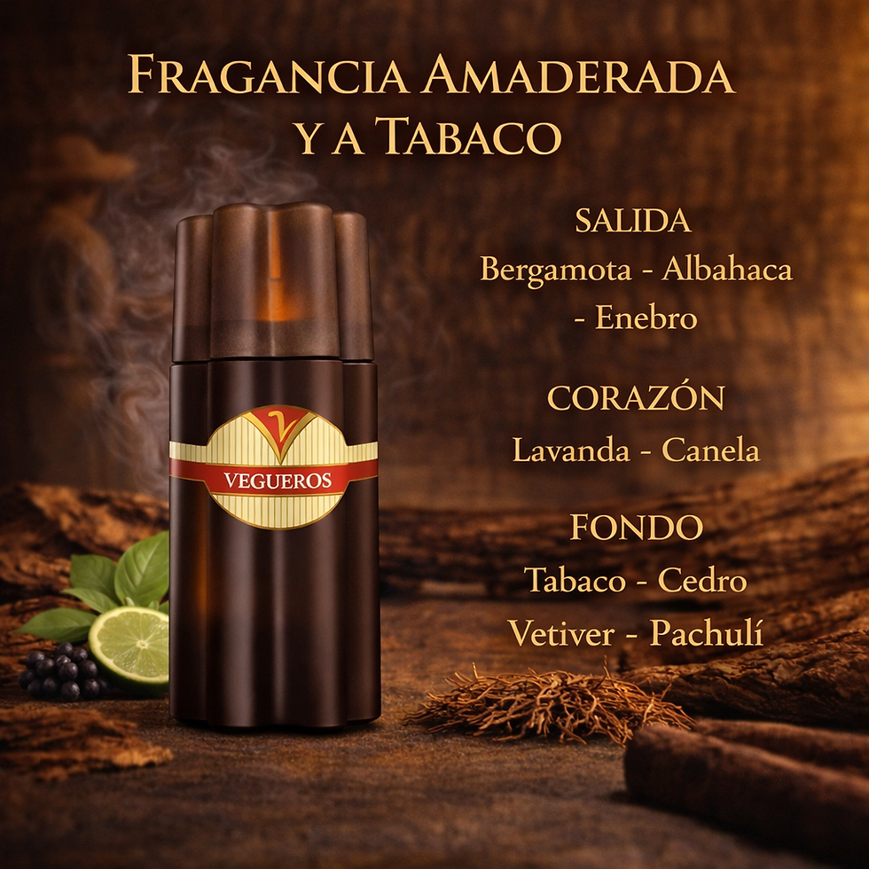 Thumbnail: Vegueros Perfume Cubano para Hombre - Fragancia cubana con madera y tabaco