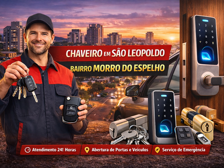 Porta comercial travada e atendimento de chaveiro em Esteio
